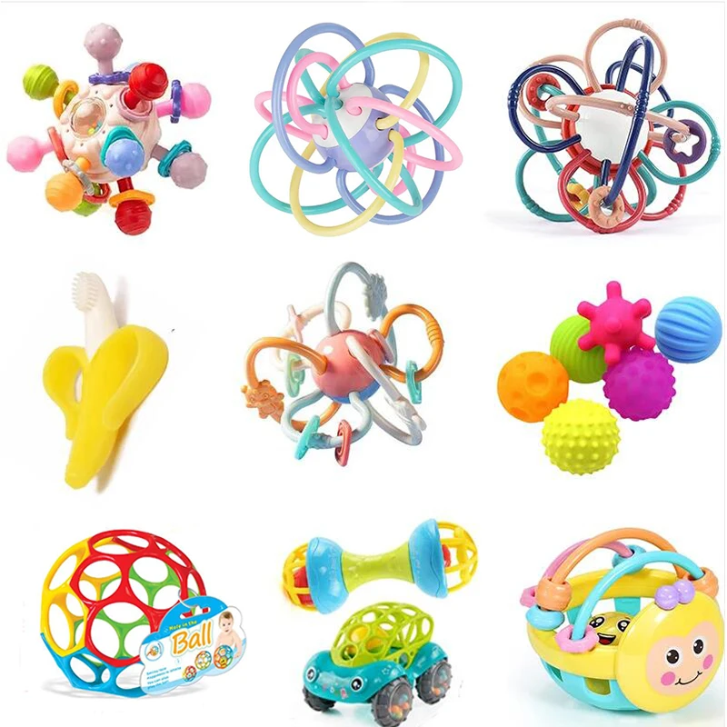Игрушка-погремушка Монтессори для детей 1-3 лет