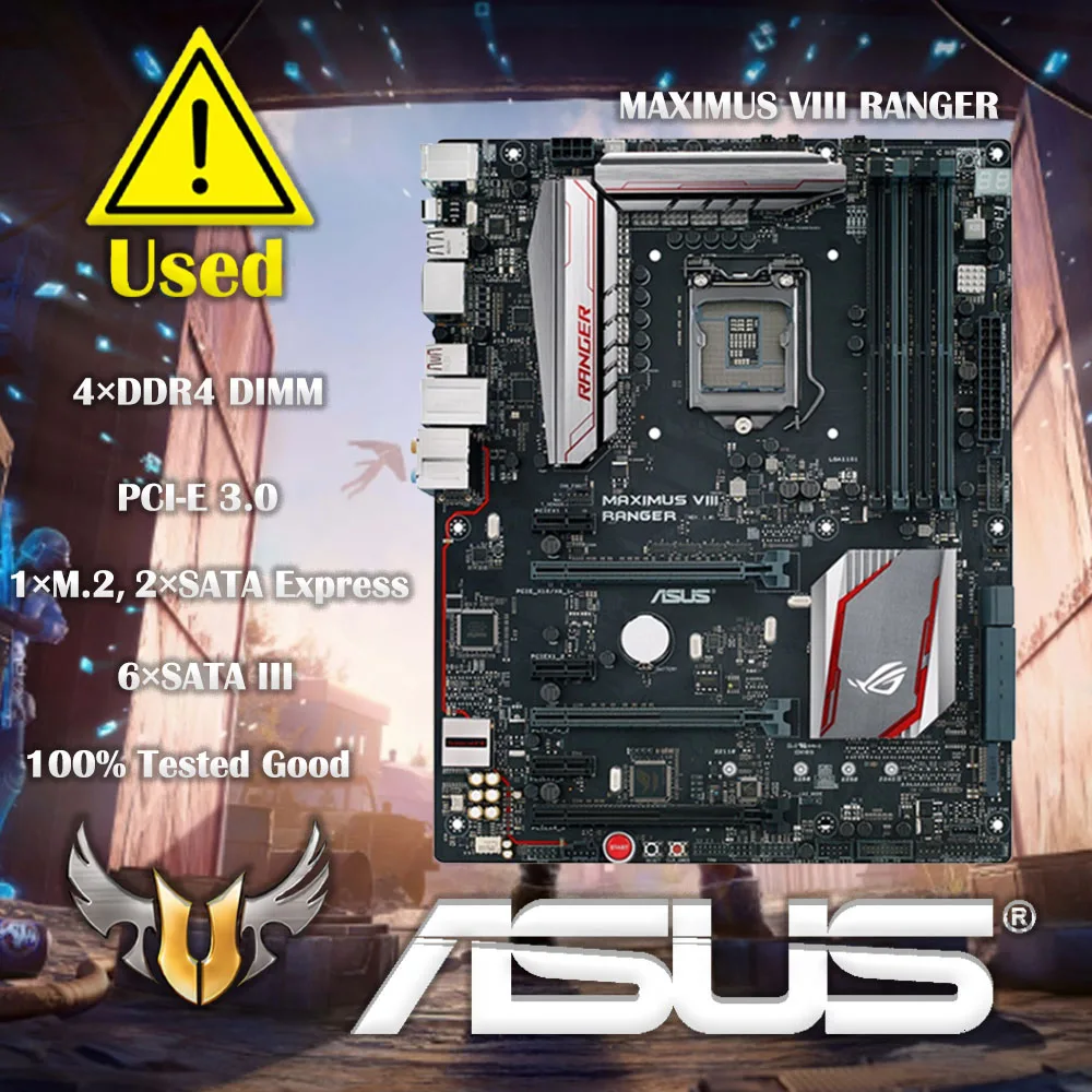 Scheda Madre Lga 1151 Asus Maximus Viii Ranger Scheda Madre Intel Z170 Ddr4 64Gb Pci-E 3.0 Usb3.1 Atx Per 6A Generazione