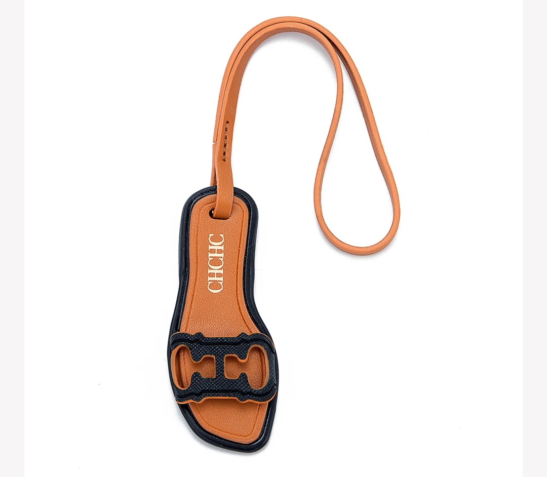Light Luxury Brand High-quality Leather Women's Bag Pendant New Creative Shoe Type Design 2025 New Accessories For Women's Bag