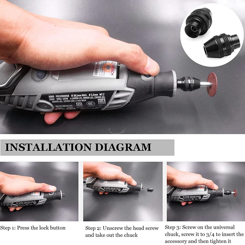 회전 공구용 Dremel 부착 앵글 드릴 부착 그라인더 액세서리 575/4486/577/568/480/565/670