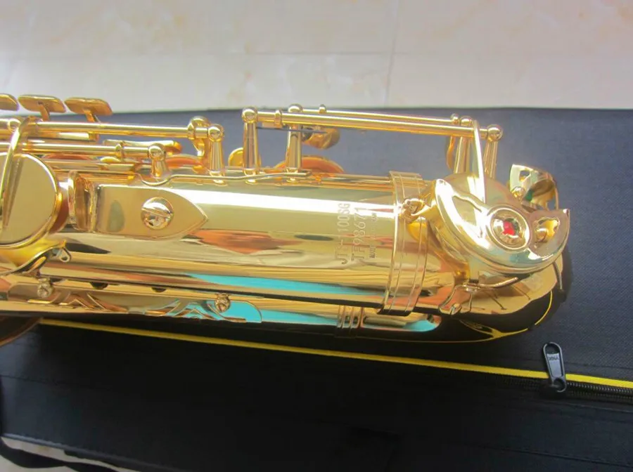 New Brass JUPITER Tenor Saxophone Bb Flat Sax Body Gold Woodwind Instrument Professional saxophone Carry Case