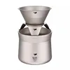 Keith Titanium Ti3911 Ultralight Coffee Maker - Custom Premium Leather Case Included 2