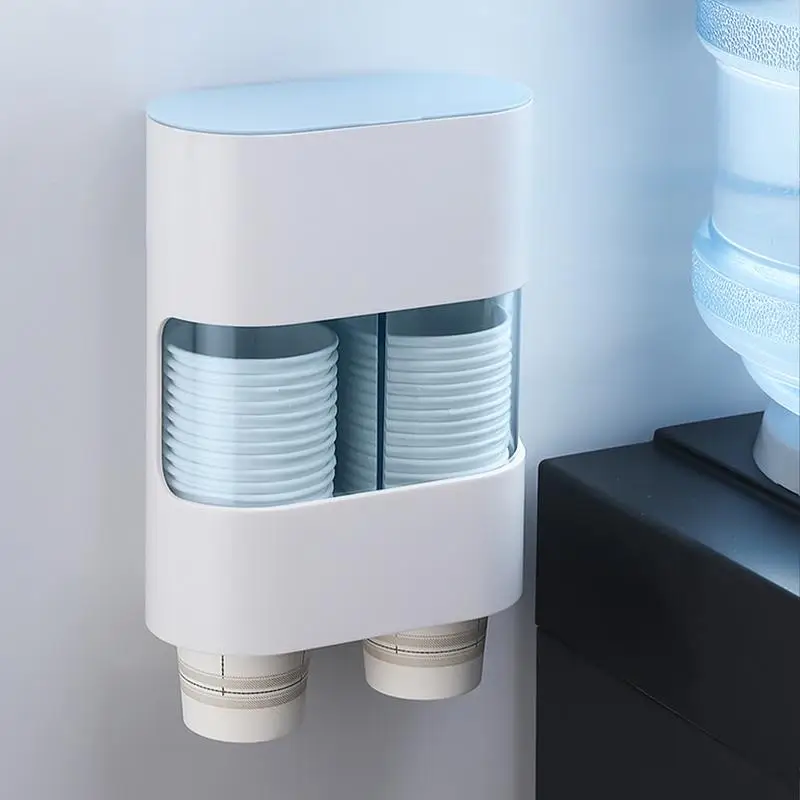 Home Double tube Bottle Holder Rack save space wall mounted pull-out cup dispenser Effective protection against dust contaminant