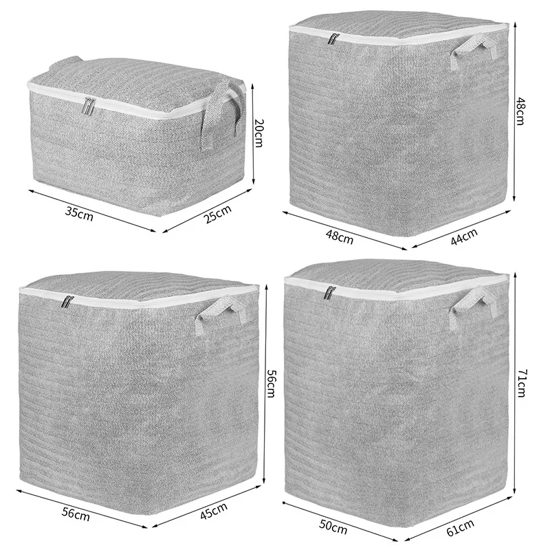 Large Capacity Foldable Storage Bag for Clothes and Quilts with Moisture-proof Design