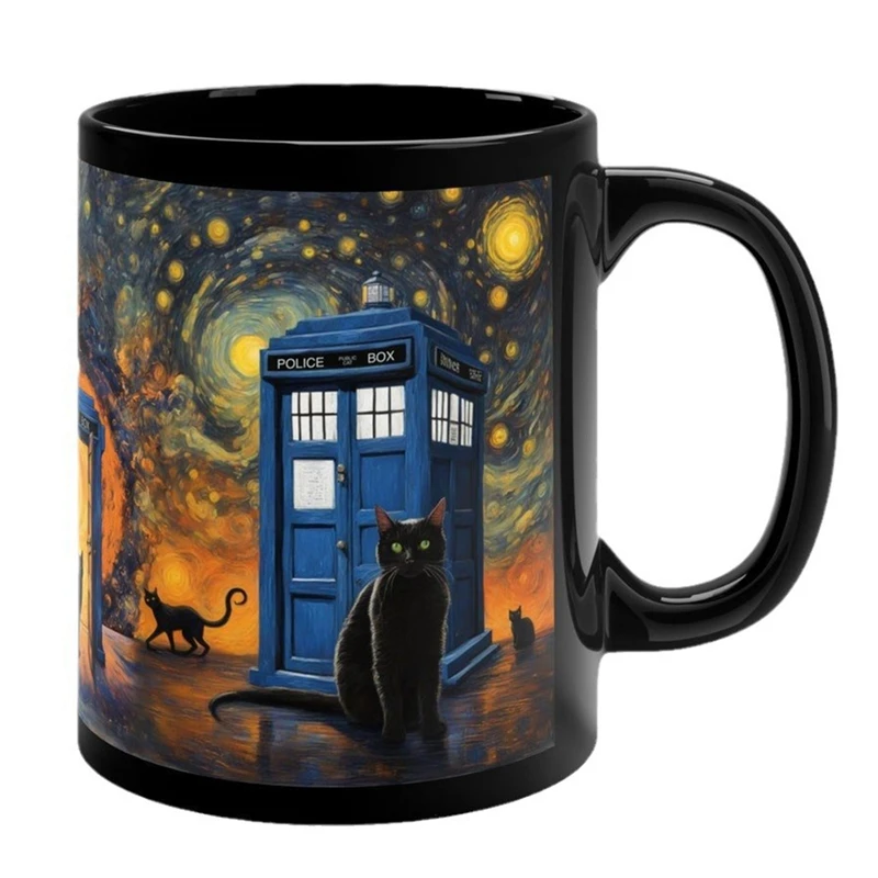 

Кофейные кружки с котом, чайная чашка с 3D эффектом кота из смолы, забавные и креативные офисные аксессуары для горячей и холодной воды