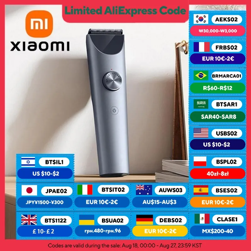 Hair Clipper XIAOMI MIJIA Original Cutting Machine Trimmer Professional Titanium Alloy Blade Rechargeable