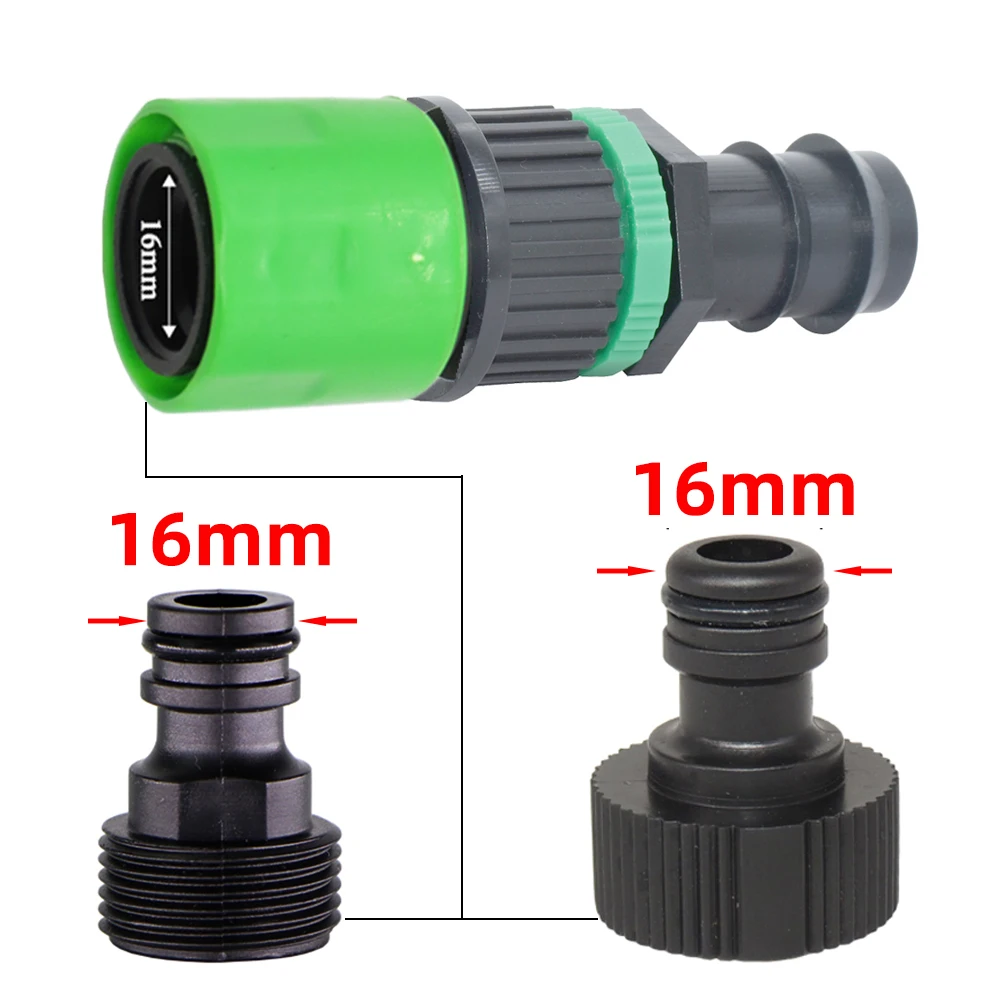 EURO USA 3/4 Inch Male Threaded Quick Connector Nipple Tap garden hose adapter For Garden Tubing Drip Irrigation Watering System Joint