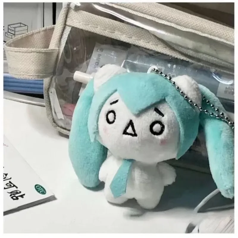 Hatsune Miku Anime Kawaii Mini Q Version Student School Bag Plush Doll Pendant Keychain For Friends