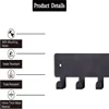 simple Metal key holder home wall hooks organizer door entryway hallway kitchen wall bedroom decor rack with 9 hook 4