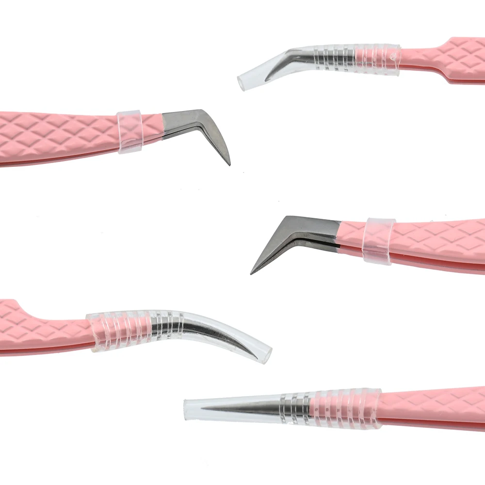LAGEE Fiber Tip Eyelash Extension Tweezer Volume Isolation Precise Lash Tweezers Nano Technology Eyebrow from Nagaraku Makeup 6