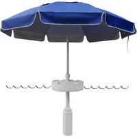 The Floating Pool Umbrella provides the perfect shade canopy! The floating table has 6 cup holders for your drinks! 1