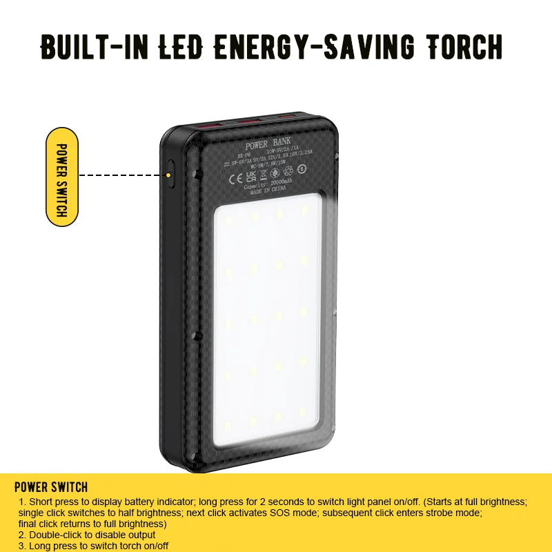 Portable Power Bank Battery Box Holder with Dual USB Charge