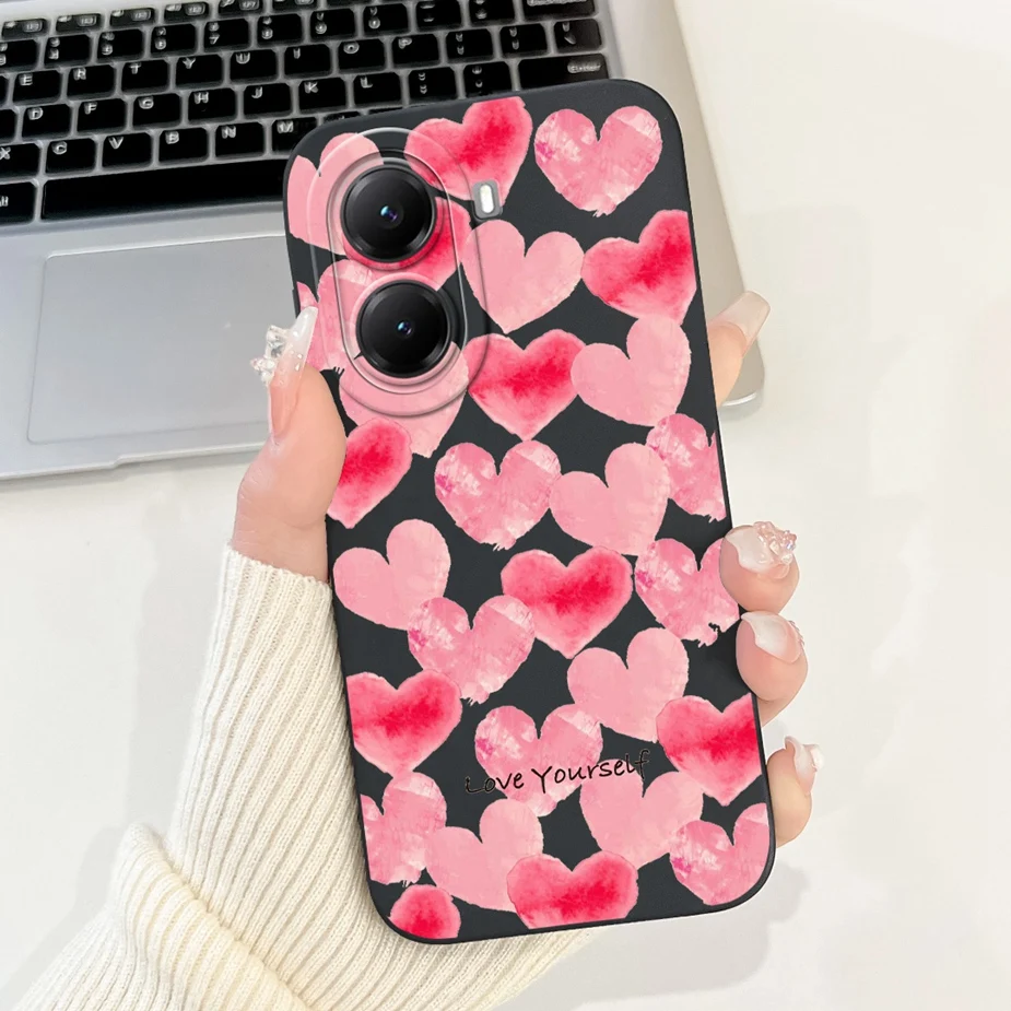Cute Cat Grid Pattern Soft Silicone Phone Case Cover