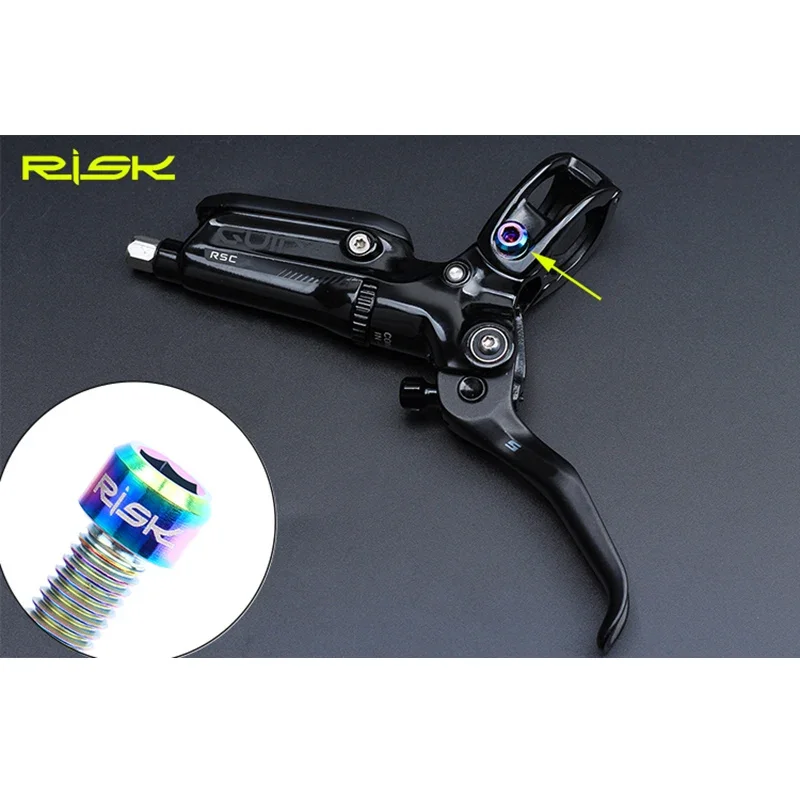 リスク-自転車油圧ブレーキレバー,チタン固定ネジm5x25mm,sram