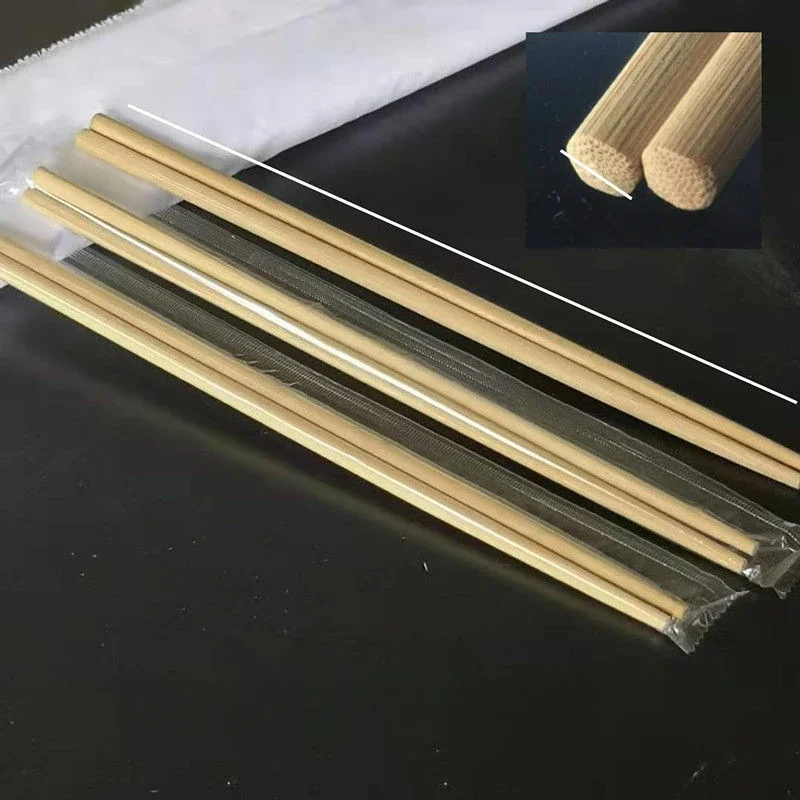 Disposable ConvenientChopsticks CommercialIndependent PackagingCarbonized Chopsticks Blueand White BambooChopsticks