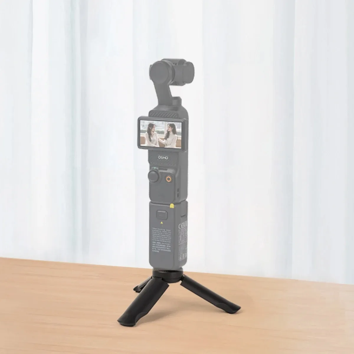 Portable Black Silicone Mini Tripod with Anti-Slip Base