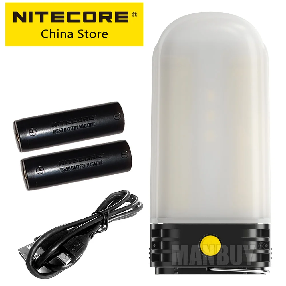 Оригинальный NITECORE LR60 USB-C перезаряжаемый фонарь для кемпинга + внешний