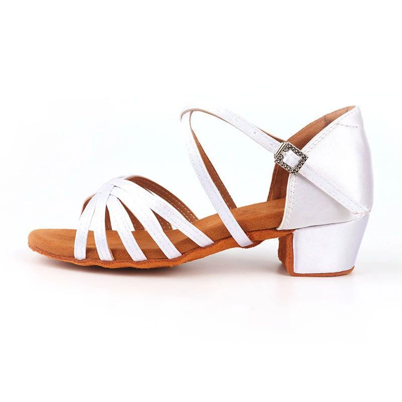 USHINE Children Dance Shoes for Girls Ballroom Latin shoes Ladies Modern Tango Dancing Women Latin Shoes Salsa Sandals 6