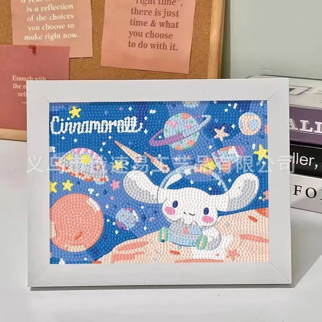 5D Hello Kitty Cinnamoroll Pachacco My Melody Pompom Purin Diamond Painting  Kit Mosaic DIY Diamond Embroidery Home Decor Gift