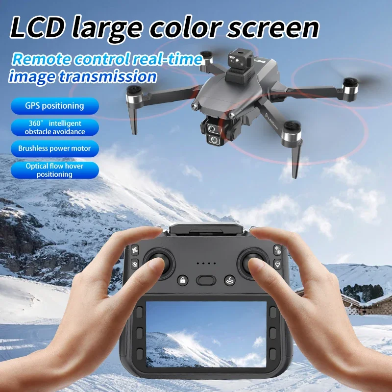 L600-1 Pro MAX GPS Drone 8K Professional HD Dual Camera With Screen 5G WIFI Obstacle Avoidance Brushless Quadcopter Drones 5KM,drone quadcopter