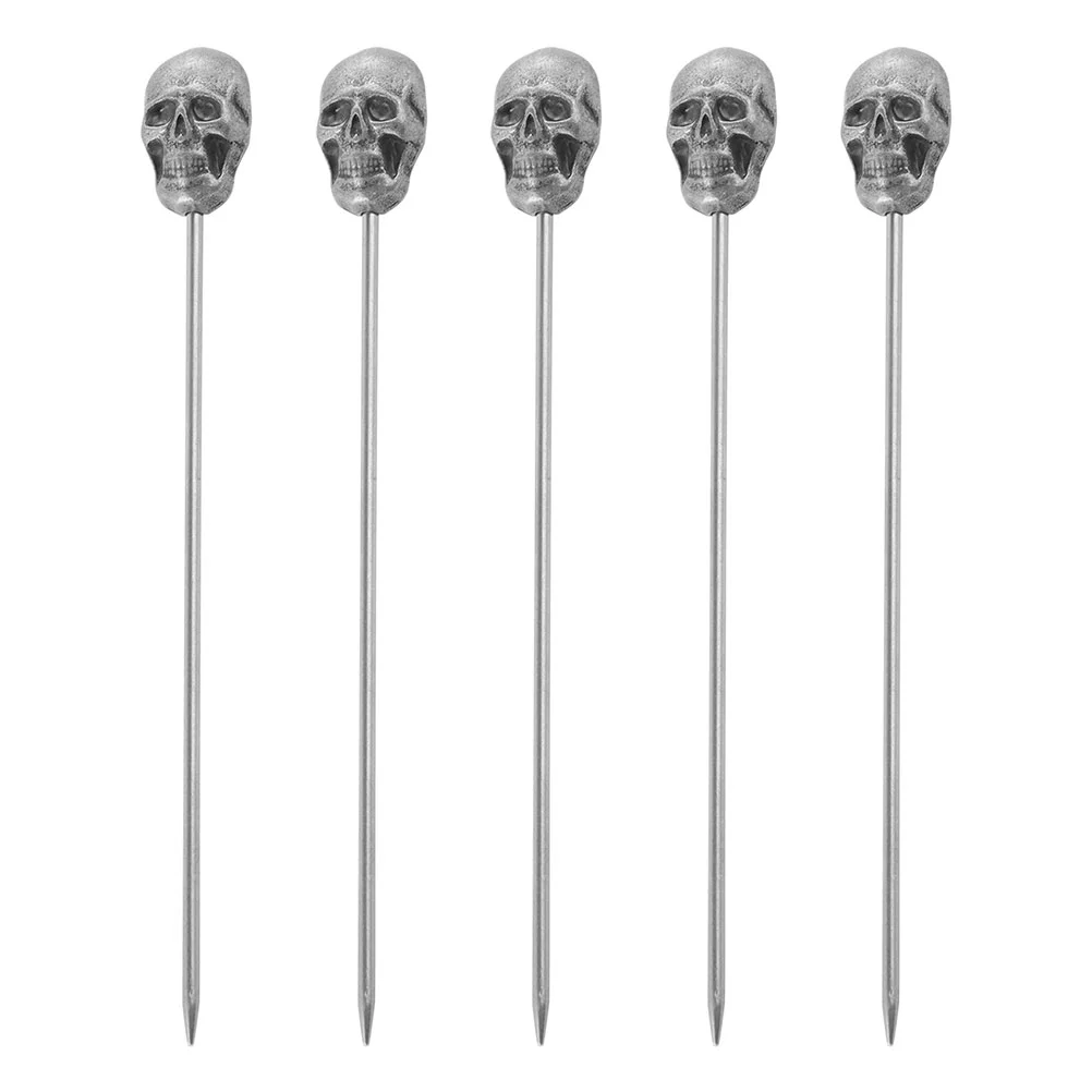 Picks Cocktail Sticks Toothpicks Skewers Fruit Metal Drink Appetizer