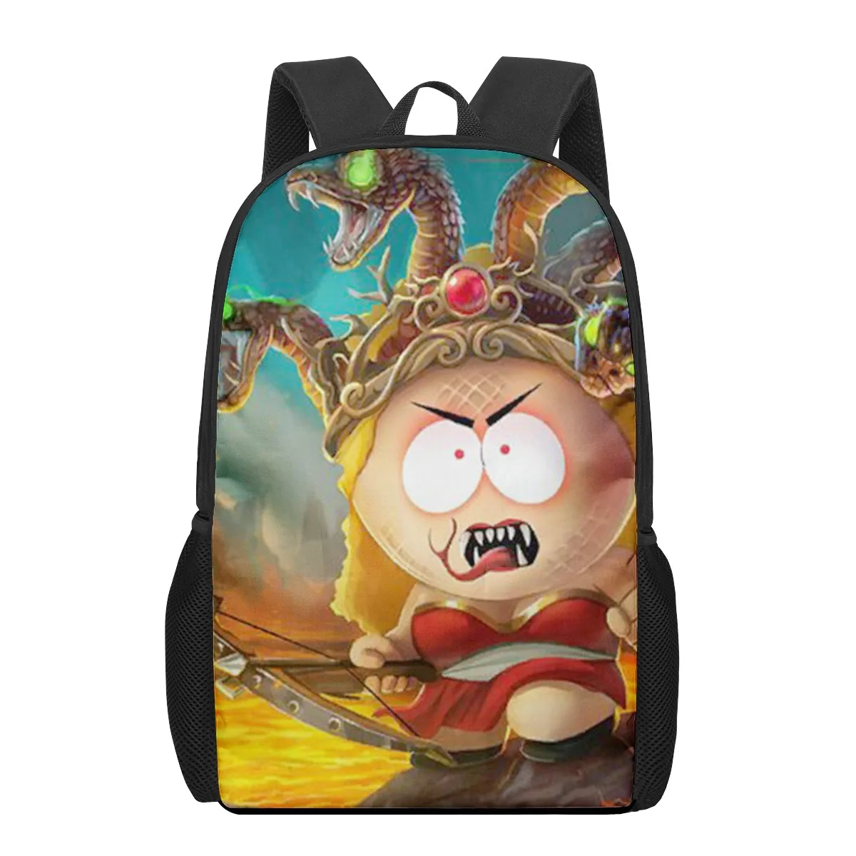 South-park 16inch 3D tisk děti škola pytle ortopedické batoh děti škola chlapci dívčí mochila infantil děti kniha brašna sc