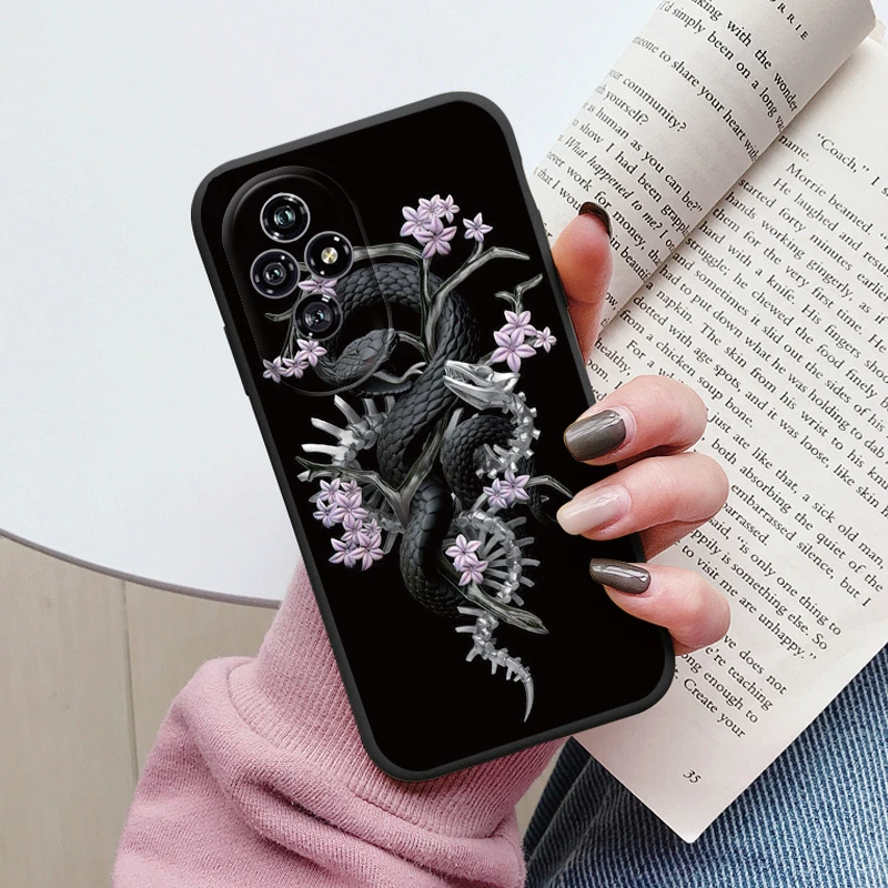 Beautiful Floral Heart and Leopard Print Soft Silicone Matte Protective Case