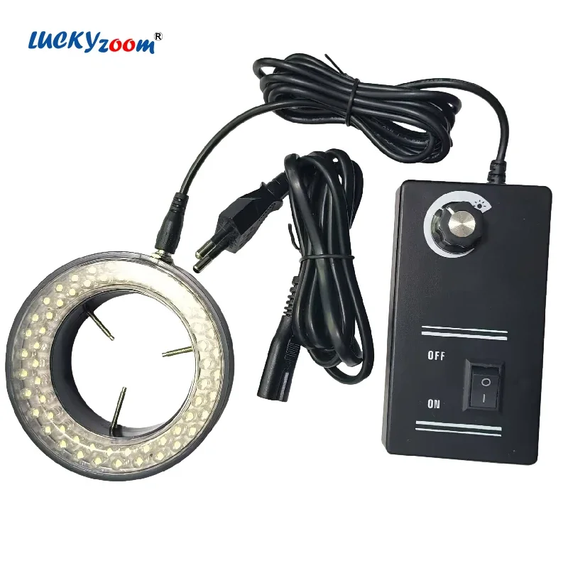 

Adjustable 60 Microscope LED Light Portable Illuminator Lamp For Stereo Microscope EU Plug Microscopio Replaceable Backlit