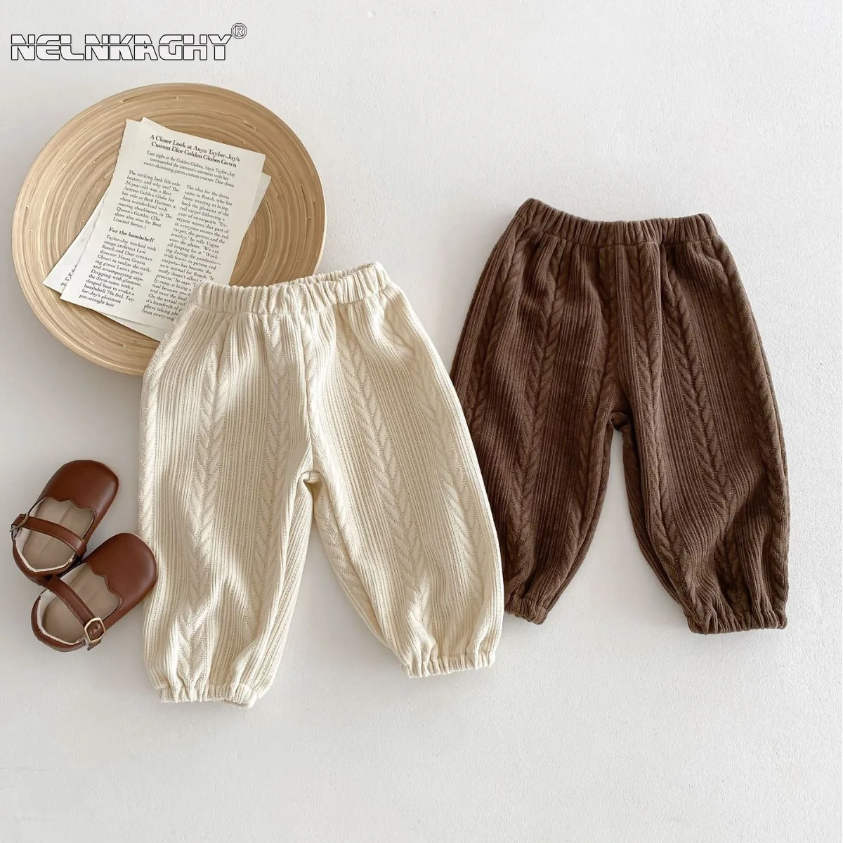 2024 New in Girls' Trousers: Spring Baby Long Pants , Outdoor Anti-mosquito Pants for Babies, Thin Lantern Pants for Children