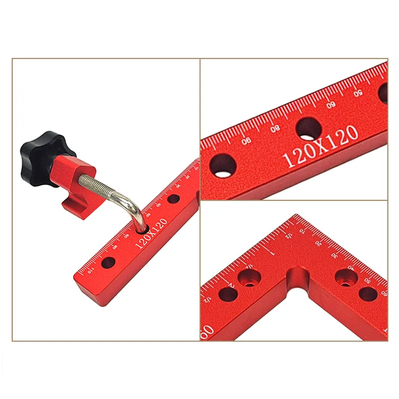 1 PC 90 Degrees L-Shaped Auxiliary Fixture Splicing board Positioning Panel Fixed clip Carpenter's Square Ruler Woodworking tool wood pellet press