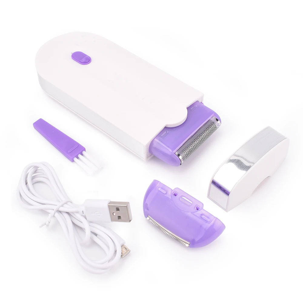 2 In 1 Rechargeable Electric Epilator Women Painless Hair Removal Lady Epilator Device Instant Sensor Light Shaver electric shaver