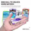 HUICAN 809 Mini Remote Control High Speed RC Boat Two Motors Led Light 360° Rotation Palm Speed Boat Summer Water Toy Pool Toy 2