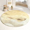 Modern Luxury Rugs for Bedroom Fluffy Soft Living Room Decoration Carpet Minimalist Abstraction Lounge Rug Round Plush Floor Mat 2