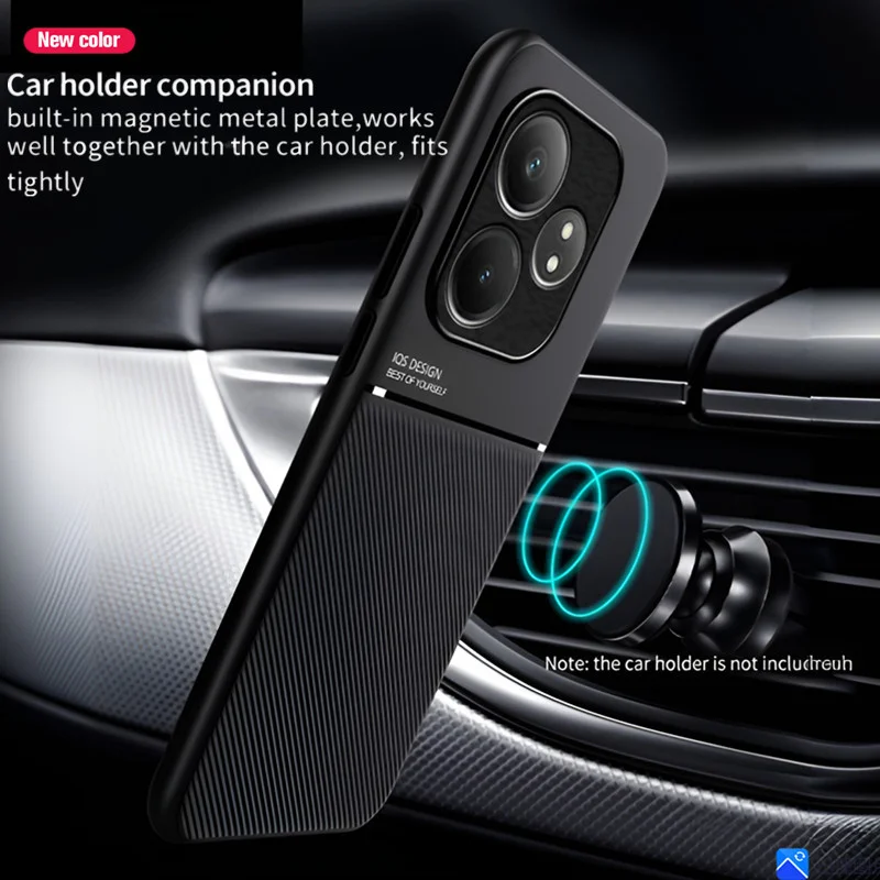 Rugged Non-Slip Magnetic Protective Phone Case with Suction Holder