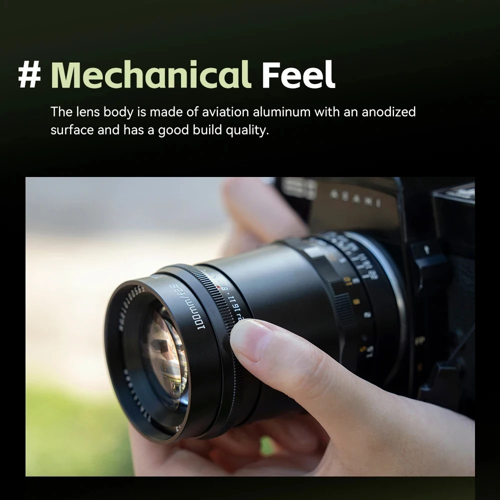 TTArtisan 100mm F2.8 풀프레임 비눗방울 보케 카메라 렌즈 망원 프라임 렌즈 (라이카M 및 M42 마운트용)