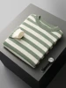 CHICUU Autumn Winter Men's O-neck Striped Wool Pullover Basic Casual Long Sleeve Cashmere Sweater 100% Merino Wool Knitwear Tops 6