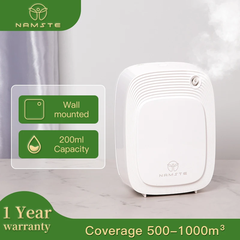 Namste-dispositivo de Fragrância Doméstica Aromática Difusor Elétrico de Aroma Montado na Parede Difusor Automático de Óleo Essencial para Hotel