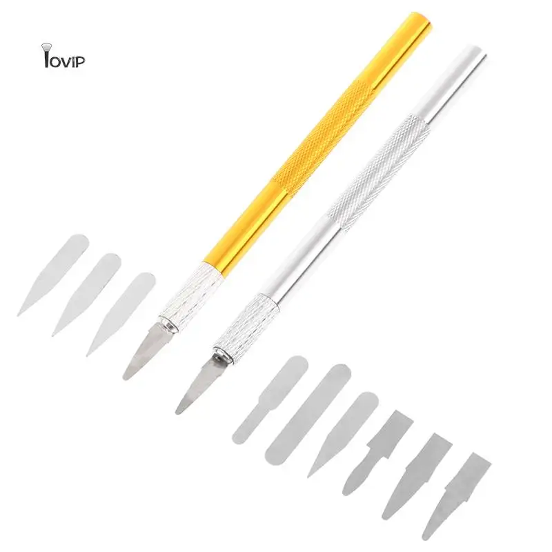 Dental Lab Impression Material Plaster Spatula Wax Knife Blade Cutter Stainless Steel Mixing Knife Dental Lab Blade dental mixing head