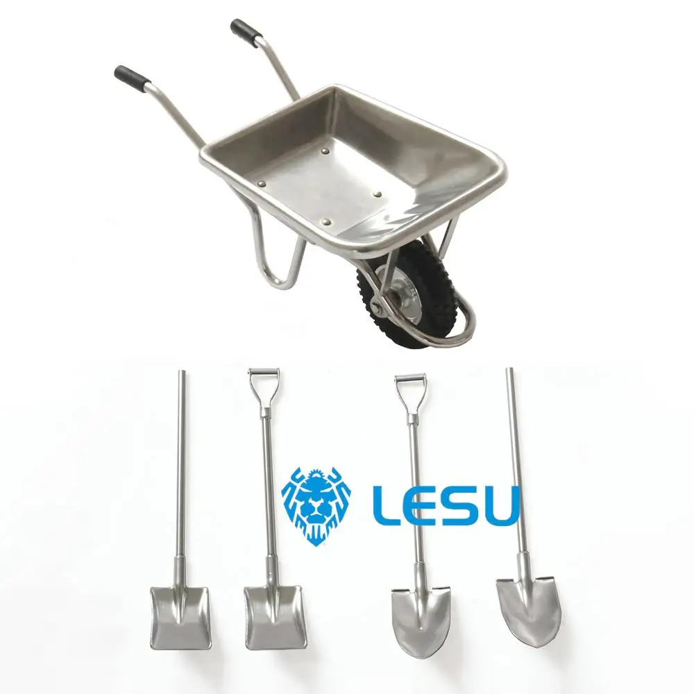 

Металлическая квадратная круглая лопатка LESU 1/14, набор моделей, инженерная машинка на радиоуправлении, грузовик, автомобиль, игрушечные детали THZH1481