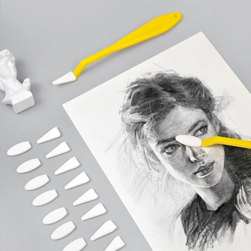 Sketch Eraser Pen Simple Art Sketch Wipe Knife Washable Sponge Highlight Brush Artist Drawing Correction Detail Tools
