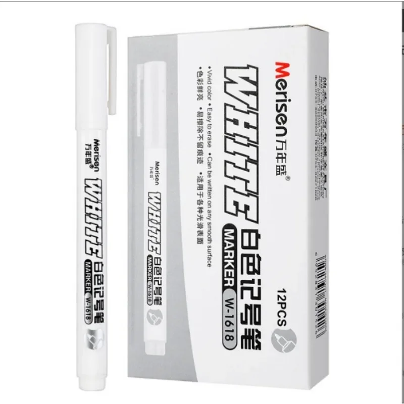 1/3/5 PCS White Marker Pen Alcohol Paint Oily Waterproof Tire Painting Graffiti Pens Permanent Gel Pen Art School Supplies permanent marker pen white marker pens marker pens permanent marker permanent markers paint marker pen markers pen art markers paint pen art marker pen