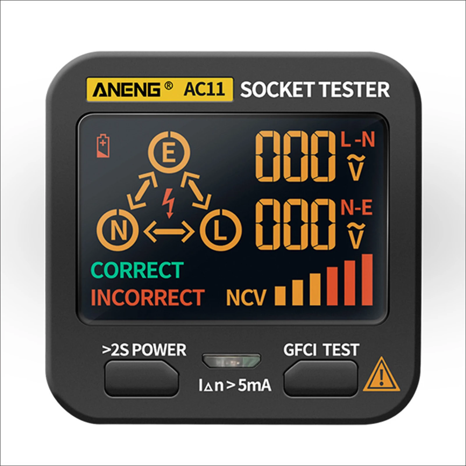 AC11 Digital LCD Smart Socket Tester Voltage Test Checker Detector UK Plug es 