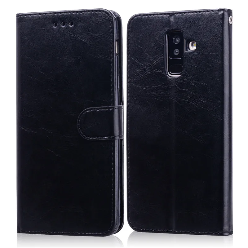 for Samsung Galaxy J8 2018 Leather Case on for Samsung J 8 J8 2018