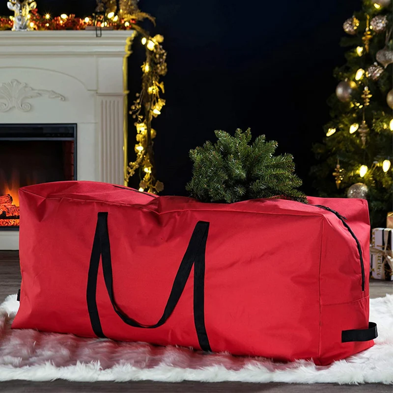 Foldable Christmas Tree Storage Bag Christmas Festival Wreath Dustproof Storage Bag Waterproof Utenciles