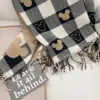 New Anime Mouse Scarf Winter Mickey Mouse Head Scarf Women's Shawl Retro Dress Fashion Checkered Scarf Girl Gift 2025 3