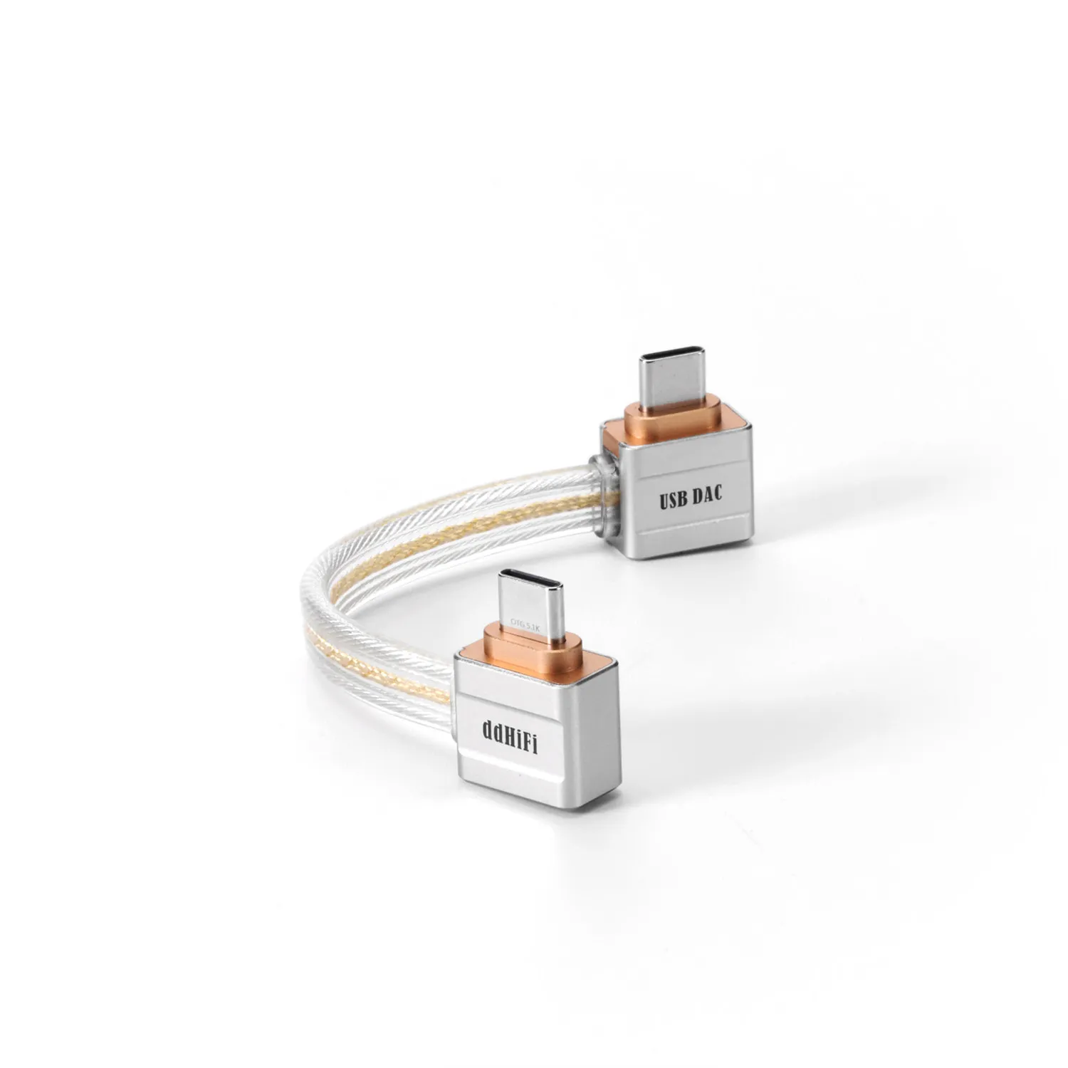 ddHiFi TC19LL Type-C - Type-C 이중 L자형 디지털 신호선 4n Occ 실버 코어