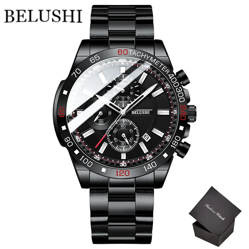 2022 Top Luxury Brand Watches For Men Sport Waterproof Quartz Men Watches Business Chronograph Stainless Steel Relogio Masculino 