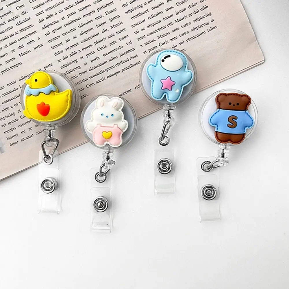 

Nurse ID Card Office Supplies Staff Card Doctor Lanyard Badge Chest Pocket Clip Buckle Reel Clip Badge Reel Holder