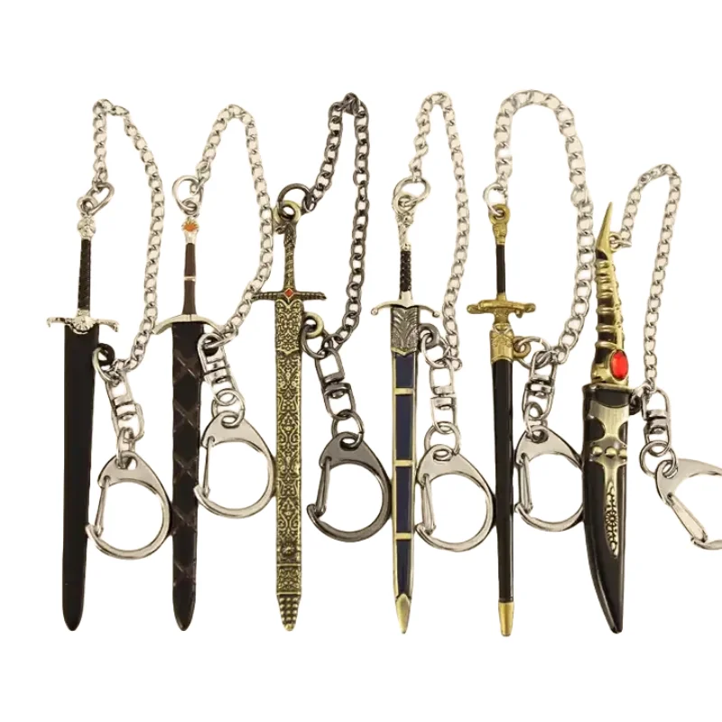 9cm Valyrian Catspaw Dagger Keychain Longclaw Dawn Sword llaveros