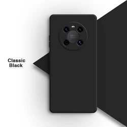 Premium Liquid Silicone Phone Case - Soft, High-Quality Back Cover Shell for Huawei Mate 40 Pro (Classic Black)